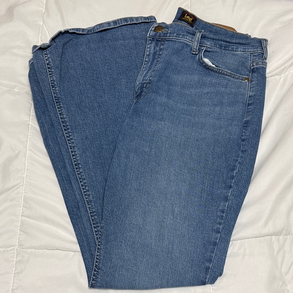 Lee Classic Blue Wide Leg Jeans